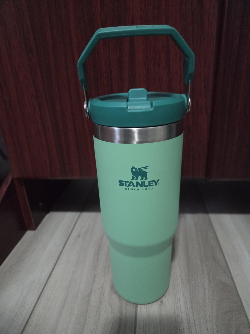 Stanley Green Travel Tumbler with Carry Handle